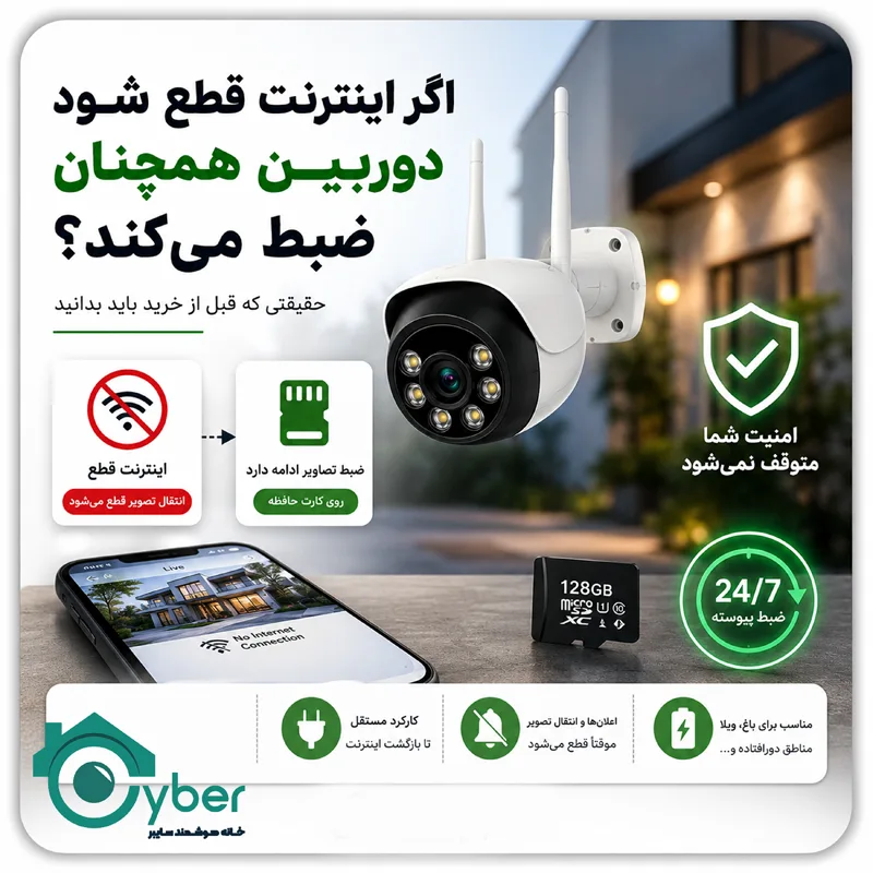 اگر اینترنت قطع شود دوربین همچنان ضبط میکند؟ حقیقتی که قبل از خرید باید بدانید