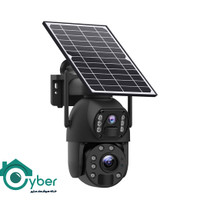 دوربین مینی اسپیددام خورشیدی سیمکارتی دو لنز (V.2) 8MP 4G LTE زوم 10X برابری مدل C60-980 UBOX