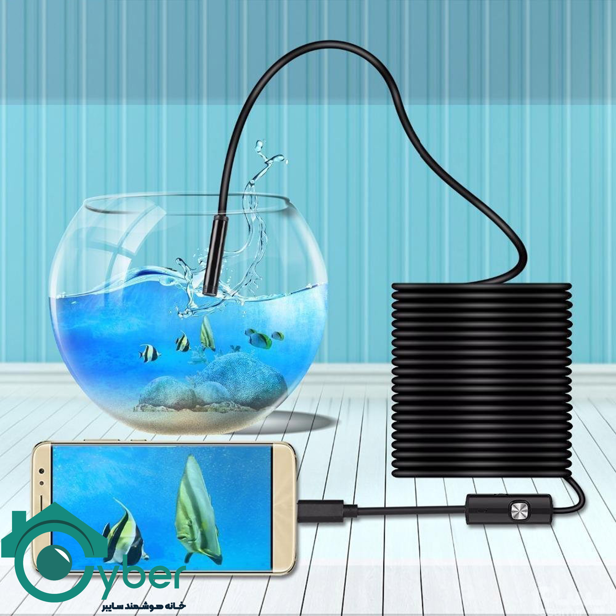 دوربین شلنگی آندوسکوپی 10 متری Android And PC Endoscope