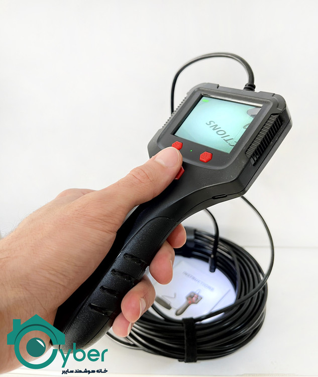 دوربین شلنگی آندوسکوپی مانیتوردار 30 متری فنری مدل P100