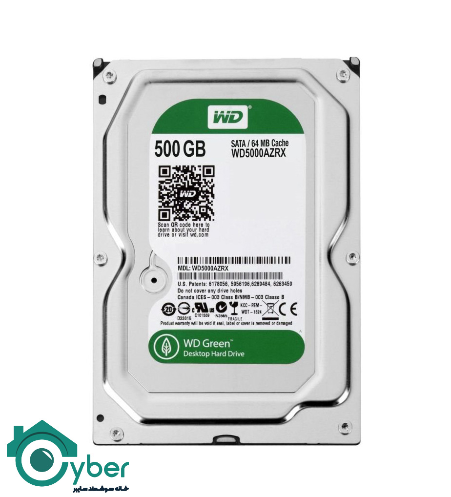 هارد اینترنال 500GB وسترن دیجیتال سبز GREEN