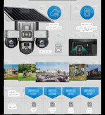 4G Solar Camera Survi Three Lens PTZ 18mp V3 2026 ( Motorized 3 Lens)