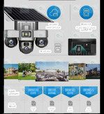 4G Solar Camera Survi Three Lens PTZ 18mp V3 2026 ( Motorized 3 Lens)